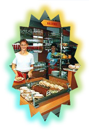 .. die freundliche Bedienung in der Kaffekanne